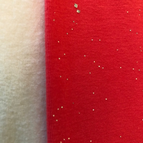 Cat & Jack "Capri Leggings in Sparkly mango & cream" - Picture 4 of 4